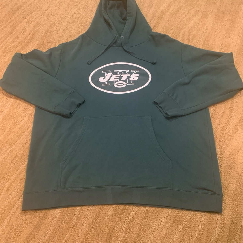 New York Jets NFL Proline Green 2XL Pullover Hoodie Sweatshirt Trenton Cannon 40